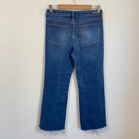 Anthropologie Pilcro High Rise Flare Jeans Raw Hem Size 29 - Picture 6 of 9